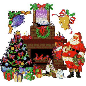 Christmas Santa's Fireplace
